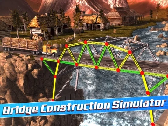 Изображение игры: Bridge Construction Sim