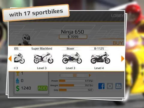 Изображение игры: Drag Racing: Bike Edition