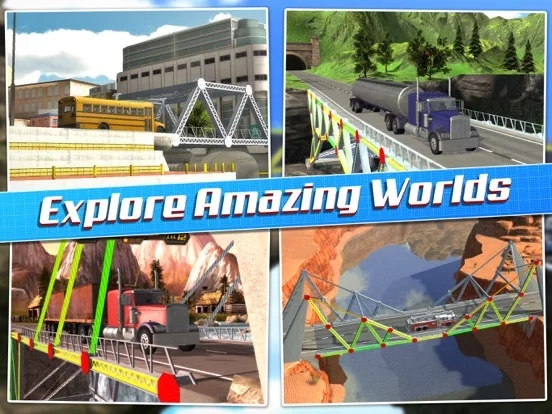 Изображение игры: Bridge Construction Sim