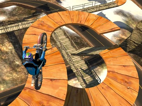 Изображение игры: Racing on Bike Free