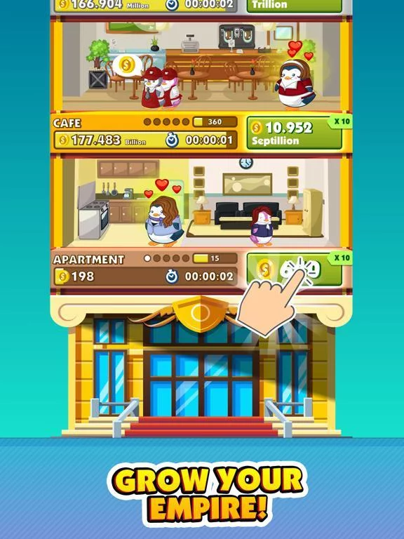 Изображение игры: Empire Penguin - Money Tycoon