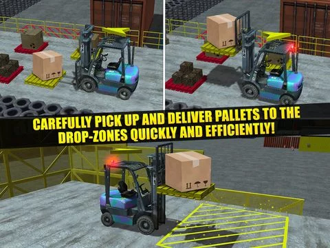 Изображение игры: Fork Lift Truck Driving Simulator Real Extreme Car Parking Run