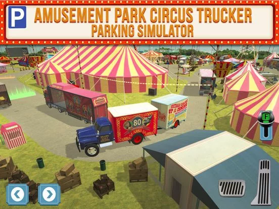 Изображение игры: Amusement Park Fair Ground Circus Trucker Parking Simulator