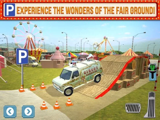 Изображение игры: Amusement Park Fair Ground Circus Trucker Parking Simulator
