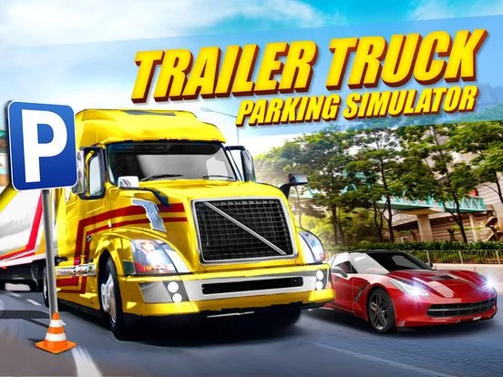 Изображение игры: Trailer Truck Parking with Real City Traffic Car Driving Sim