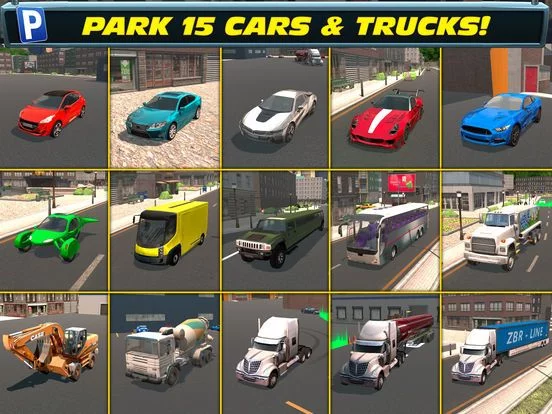 Изображение игры: Trailer Truck Parking with Real City Traffic Car Driving Sim