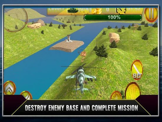 Изображение игры: HELICOPTER Shoot Rotket Simulation 3D