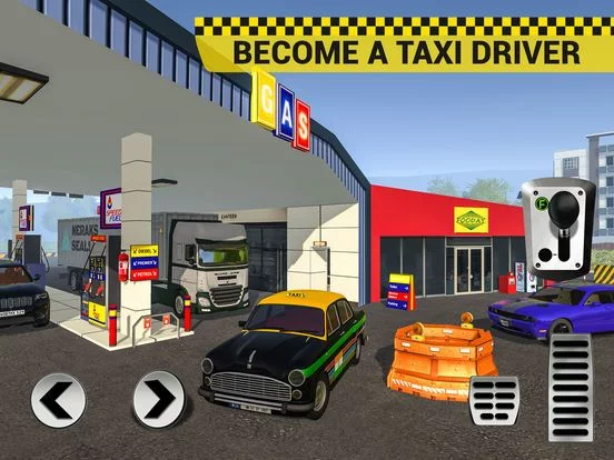 Изображение игры: Taxi Cab Driving Simulator