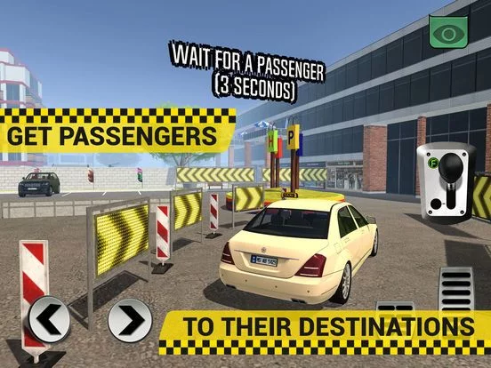 Изображение игры: Taxi Cab Driving Simulator