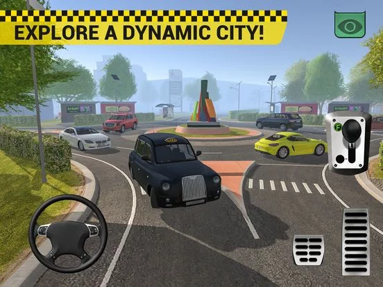 Изображение игры: Taxi Cab Driving Simulator