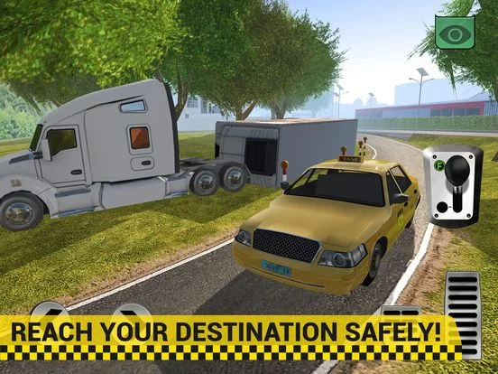 Изображение игры: Taxi Cab Driving Simulator