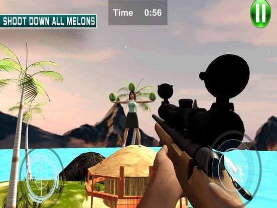 Изображение игры: Thrill Shooting Watermelon 2