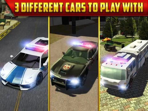 Изображение игры: Police Car Parking Simulator Game - Real Life Emergency Driving Test Sim Racing Games