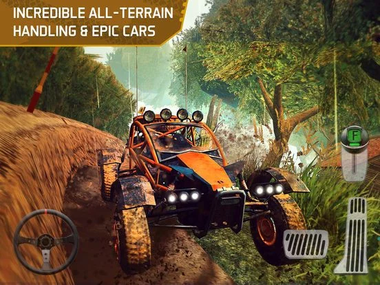 Изображение игры: 4x4 Dirt Track Forest Driving