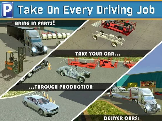 Изображение игры: Car Factory Parking Simulator a Real Garage Repair Shop Racing Game