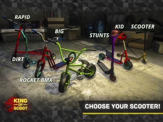 Изображение игры: King of Scooter Racing