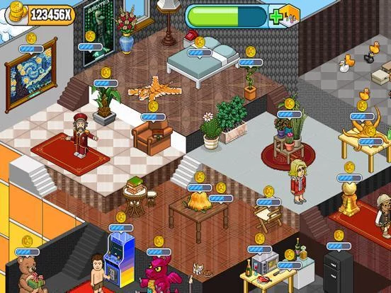 Изображение игры: Habbo Clicker
