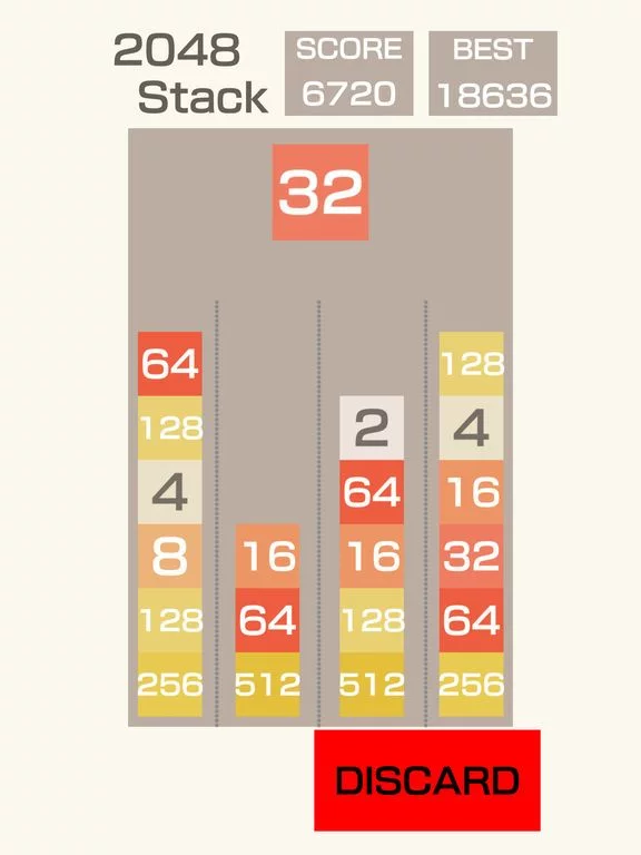 Изображение игры: 2048-Stack