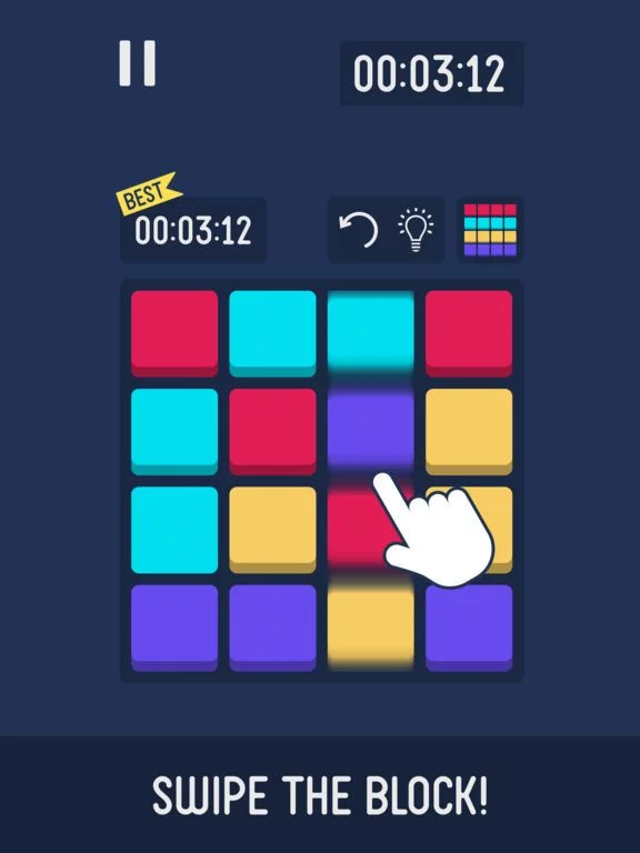 Изображение игры: Flat Cube: 2D Cube Puzzle