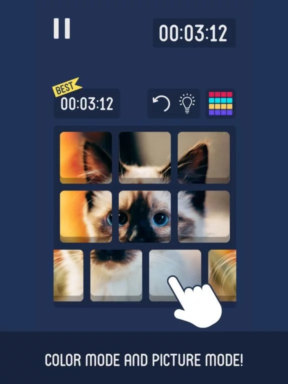 Изображение игры: Flat Cube: 2D Cube Puzzle