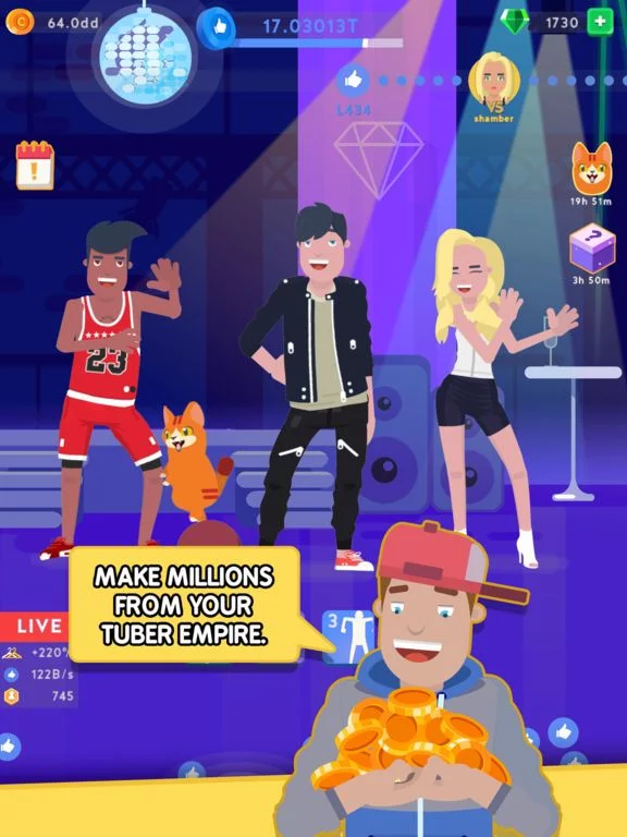 Изображение игры: Idle Tuber Empire