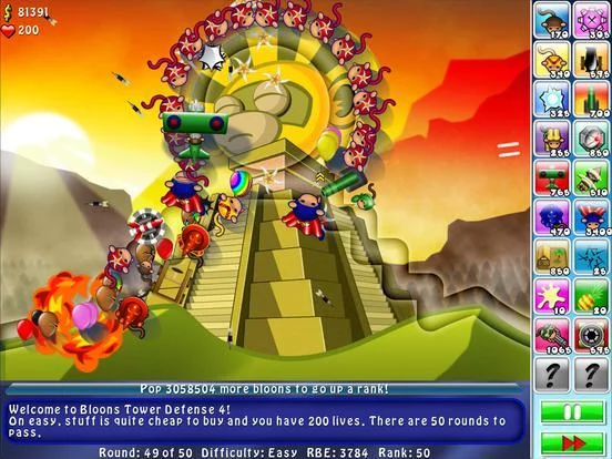 Изображение игры: Bloons TD 4 HD