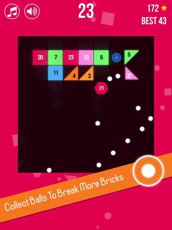 Изображение игры: Infinite Super Brick Breaker