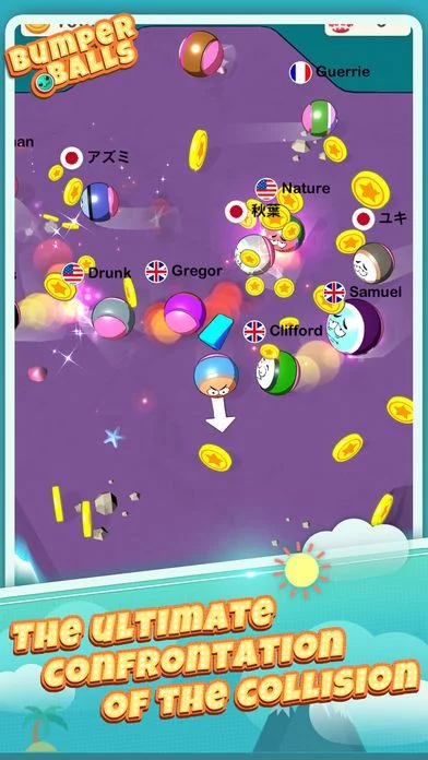 Изображение игры: Bumper Balls.io