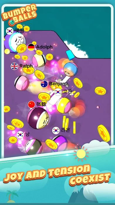 Изображение игры: Bumper Balls.io