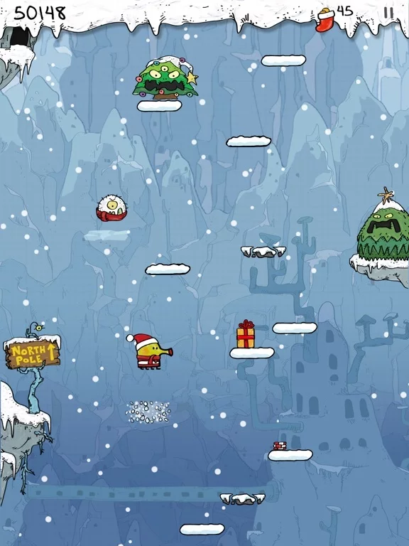 Изображение игры: Doodle Jump Christmas PLUS