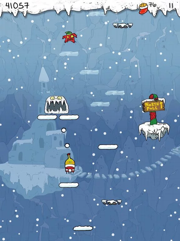 Изображение игры: Doodle Jump Christmas PLUS