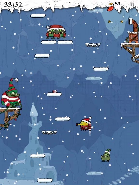 Изображение игры: Doodle Jump Christmas PLUS