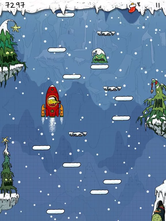 Изображение игры: Doodle Jump Christmas PLUS