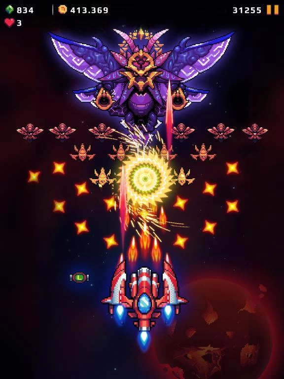 Изображение игры: Galaxy Force - Falcon Squad
