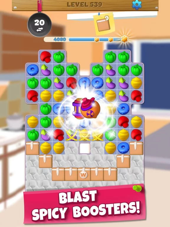 Изображение игры: Wonder Chef: Match-3 Puzzle