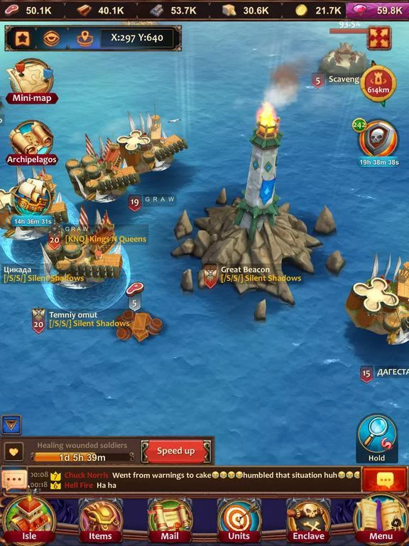 Изображение игры: Pirate Sails: Tempest War