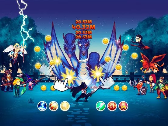 Изображение игры: Tap Dragons - Clicker Heroes RPG Game
