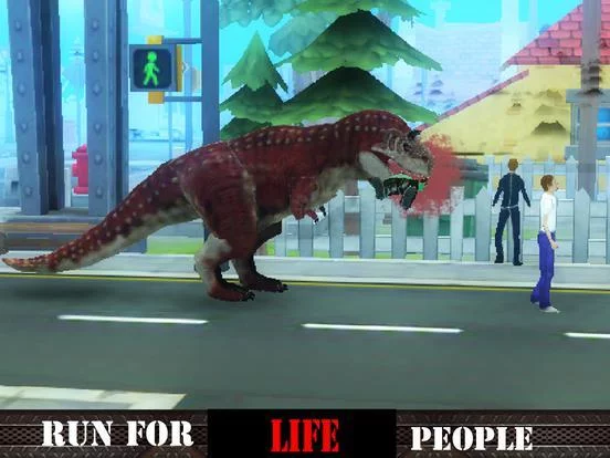 Изображение игры: 3D Dinosaur City Stampede Smash Free Jurassic Game