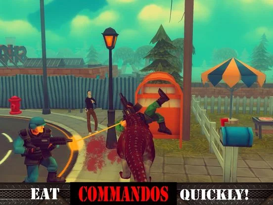 Изображение игры: 3D Dinosaur City Stampede Smash Free Jurassic Game
