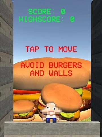 Изображение игры: Dummy Dodge 3D - An awesome burger-dodging game