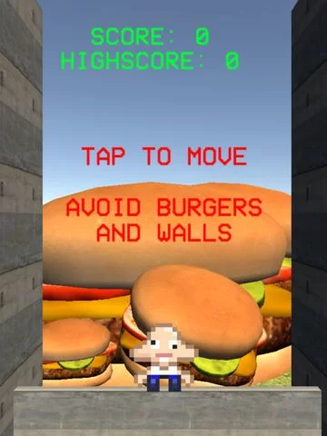 Изображение игры: Dummy Dodge 3D - An awesome burger-dodging game