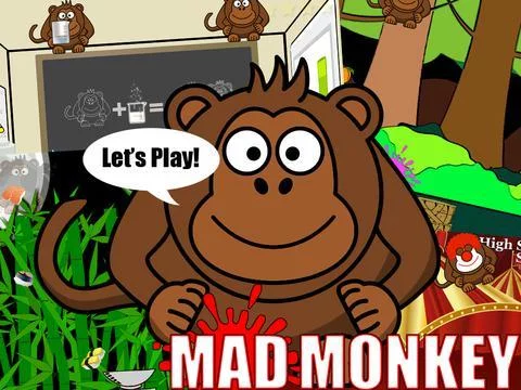 Изображение игры: Mad Monkey Free - Fun Kids Games and Kid Arcade...