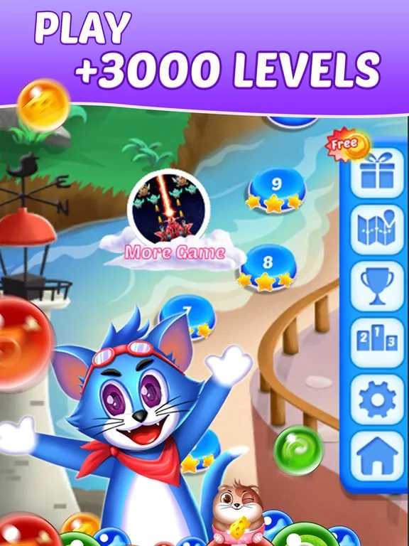 Изображение игры: Tomcat Pop: Bubble Shooter