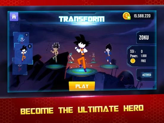 Изображение игры: Stick Warriors: Super Hero War