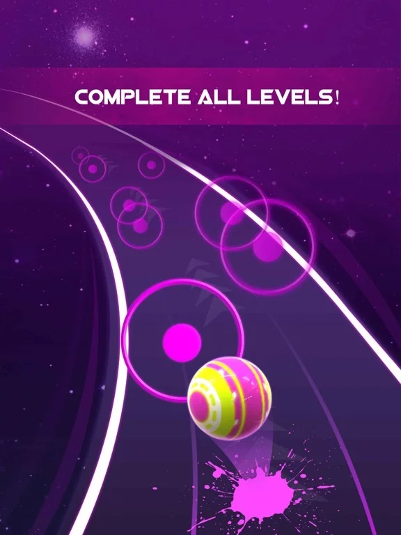 Изображение игры: Dancing Neon Ball: Rush Road