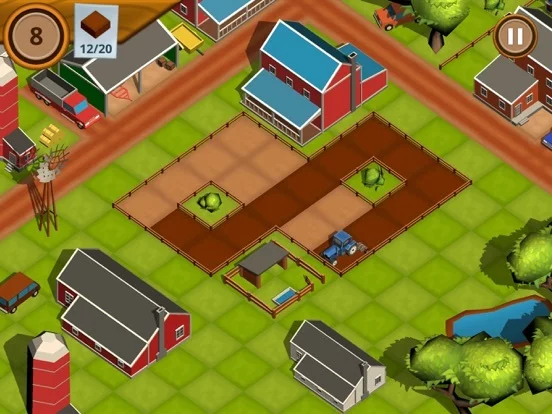 Изображение игры: TractoRush: Cubed Farm Puzzle