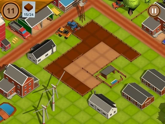 Изображение игры: TractoRush: Cubed Farm Puzzle