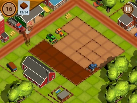 Изображение игры: TractoRush: Cubed Farm Puzzle