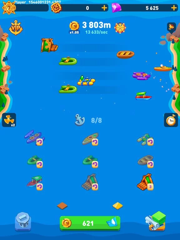 Изображение игры: Merge Ship: Idle Tycoon