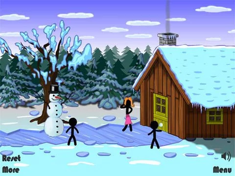 Изображение игры: Stickman Death - Christmas Edition